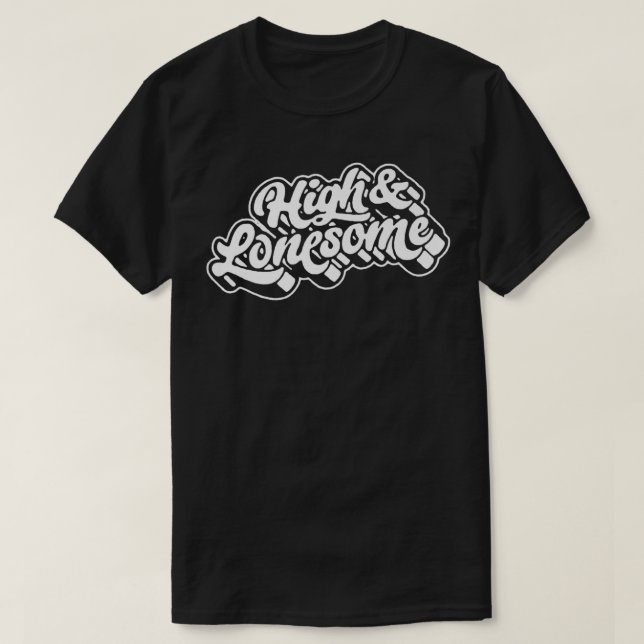 Camiseta High & Lonesome Funny Bluegrass Festival Folk Musi (Frente do Design)