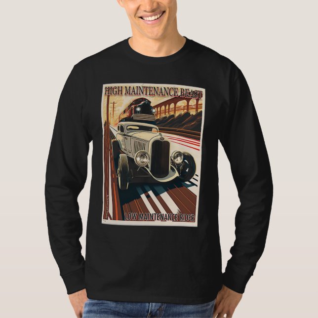 Camiseta High Maintenance Beast for a Low Maintenance Rider (Frente)