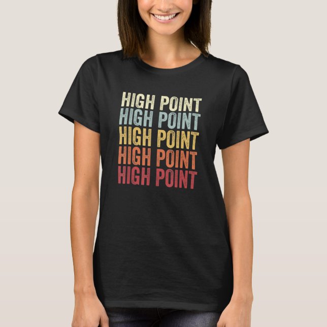Camiseta High Point North Carolina High Point NC Retro Vint (Frente)