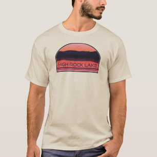 Camiseta High Rock Lake North Carolina Red Sunrise