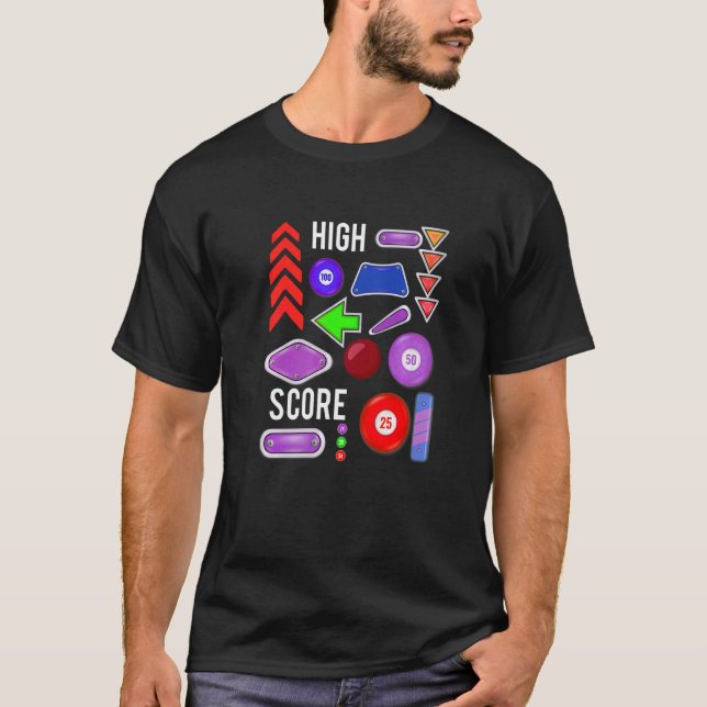 Camiseta High Score Pinball  (Frente)