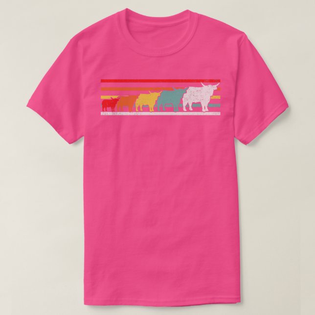 Camiseta Highland Cattle Scottish Farmer (Frente do Design)