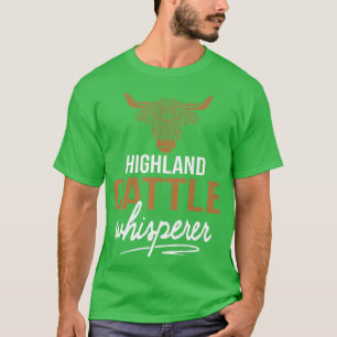 Camiseta Highland Cattle Whisperer Longhorn Farmer