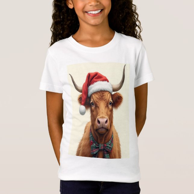 Camiseta Highland Cow Christmas (Frente)