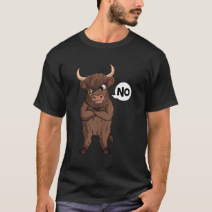 Camiseta Highland Cow Highland Bovinos Crianças Meninas Mul