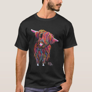 Camiseta Highland Cow Impressão Animal Print ' Bolly'