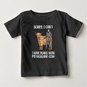 Camiseta Highland Cow Lover Women Scottish Highland Vow