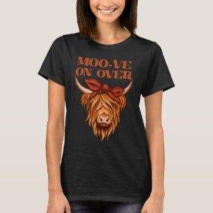 Camiseta Highland Cow Moo ve On Over