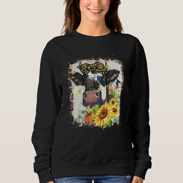 Camiseta Highland Cow Pumpkins Fall Western Long Horn Heife (Frente)