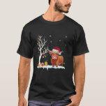 Camiseta Highland Cow Santa Hat Festiva Tree Christma<br><div class="desc">Highland Cow Santa Hera Árvore Festiva Leve Natal Pajama</div>