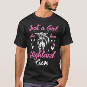 Camiseta Highland Cow Scottish Girl Que Ama Vacas Highland