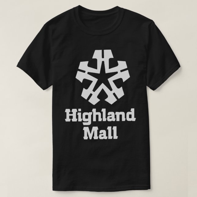 Camiseta Highland Mall Austin Texas 5 (Frente do Design)
