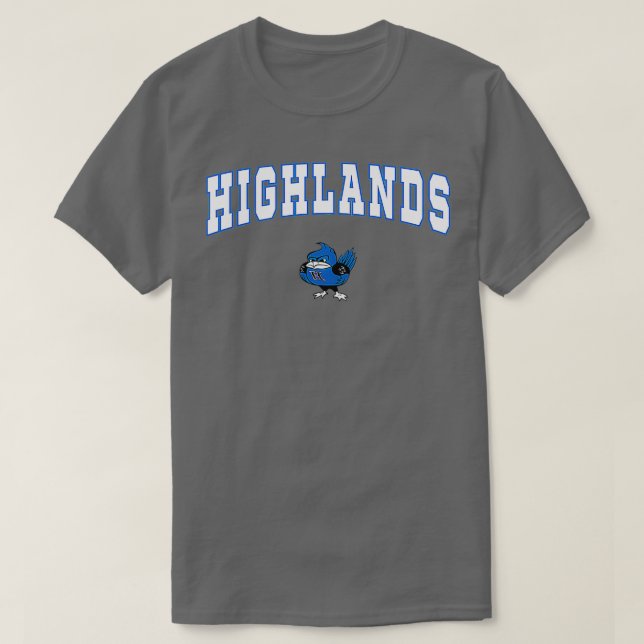 Camiseta Highlands Segundo grau Bluebird (Frente do Design)