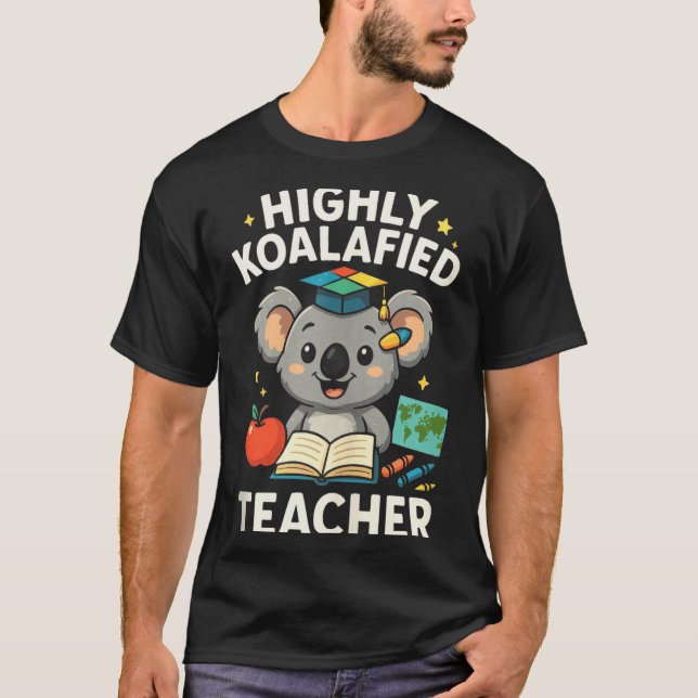 Camiseta Highly Koalafied Teacher - Funny Koala Bear Tank T (Frente)