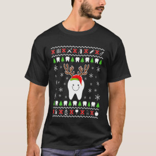 Camiseta Higiene Dentista Engraçado Natal Para Mulheres