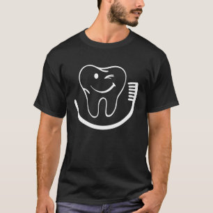 Camiseta Higienista Assistente de Dentista da escova de Den