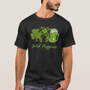 Camiseta Higienista Dental Amante de Cerveja Dia de São Pat