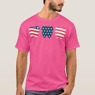 Camiseta Higienista Dental, Bandeira 4 De Julho Patriótico 