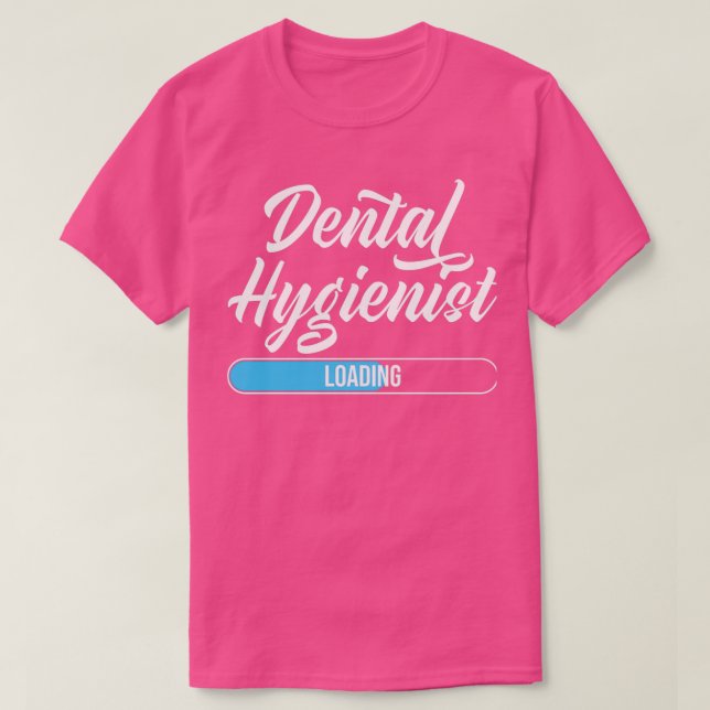 Camiseta Higienista Dental Carregando Estudantes Dentários  (Frente do Design)