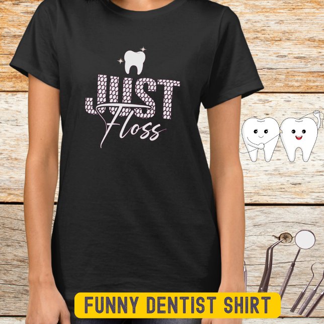 Camiseta Higienista Dental Engraçada Flores Mulheres (Criador carregado)