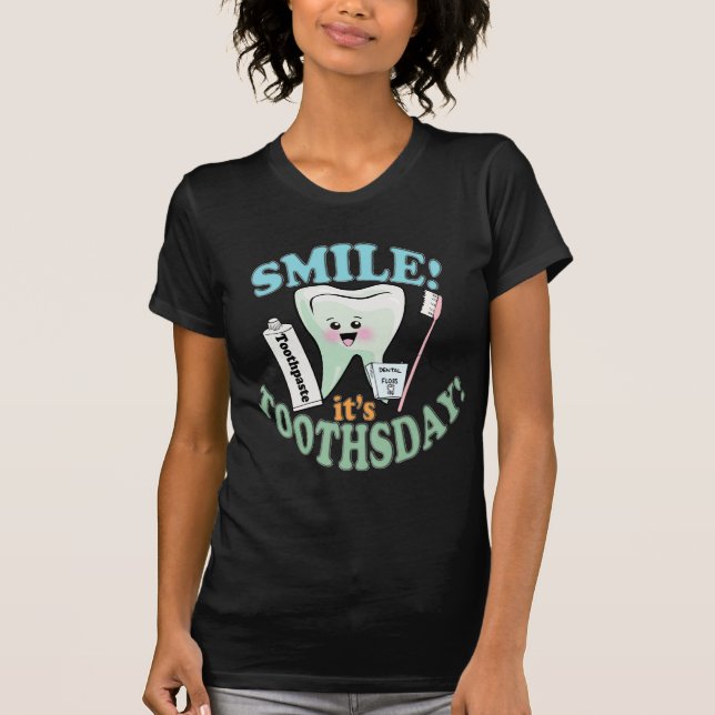 Camiseta Higienista dental engraçado (Frente)