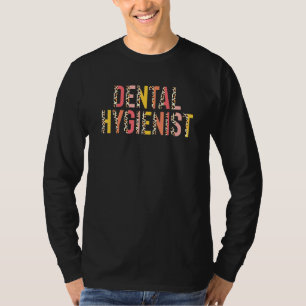 Camiseta Higienista Dental Para Seu Leopardo Para Dentista