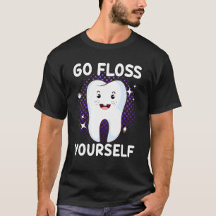 Camiseta Higienista Dentário Dentista Vá Passar Fio Dental 