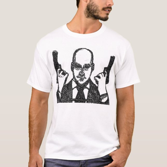 Camiseta Hijackers Hardcore Salvatore em branco (Frente)
