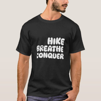 Camiseta Hike Breathe Conquer Dolomite Caminhando