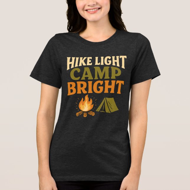 CAMISETA HIKE LIGHT, CAMP BRIGHT ULTRALIGHT BACKPACKING  (Frente)
