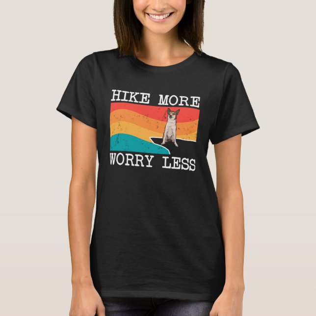 Camiseta Hike More Worry Less Norwegian Lundehund Graphic H (Frente)