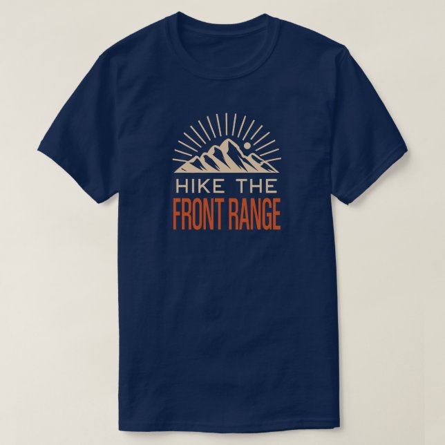 Camiseta Hike The Front Range Sunburst (Frente do Design)