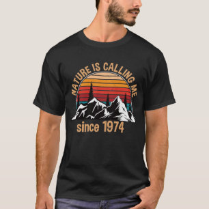 Camiseta Hiker Birthday Gift 1974