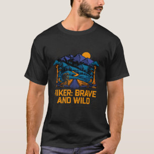 Camiseta Hiker Brave and Wilking Wilking Wilking Trail Outd