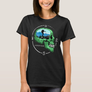 Camiseta Hiker Compass Caminha Ao Exterior Acampando O Cami