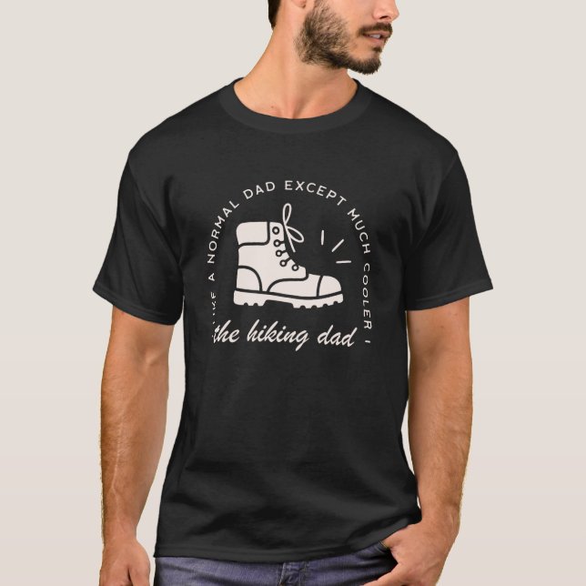Camiseta Hiker dad funny hiking the best father (Frente)