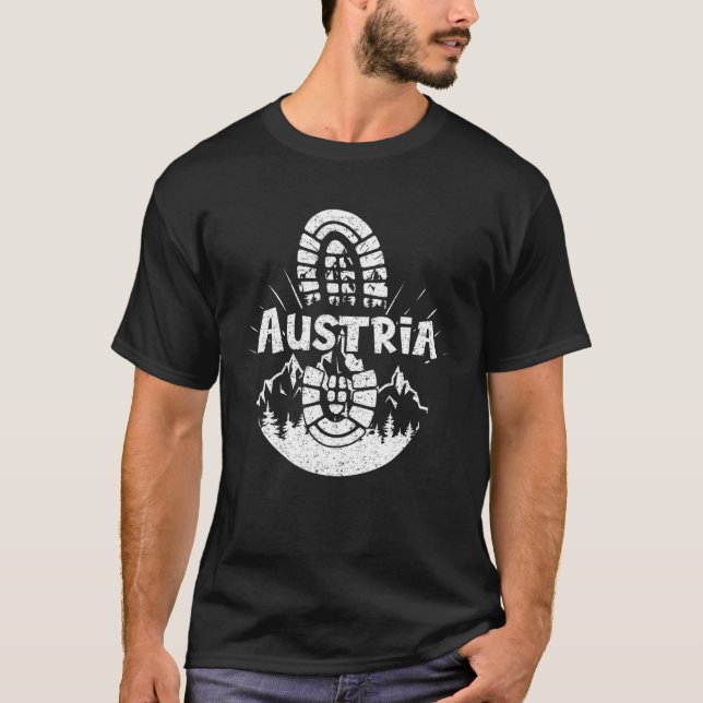 Camiseta Hiker De Férias Na Áustria (Frente)