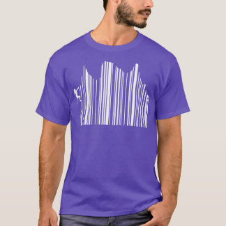 Camiseta Hiker do Supermercado de Escala de Código de Barra