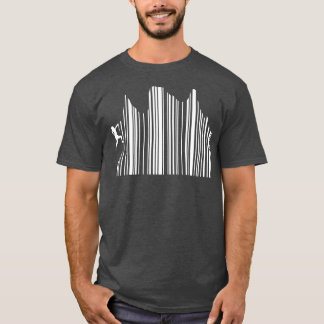 Camiseta Hiker do Supermercado de Escala de Código de Barra