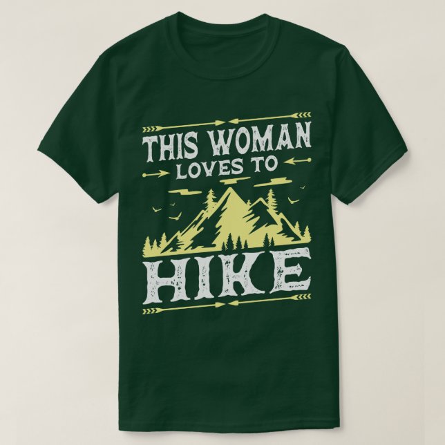 Camiseta Hiker Mãe Monta A Natureza Outr Aventura (Frente do Design)