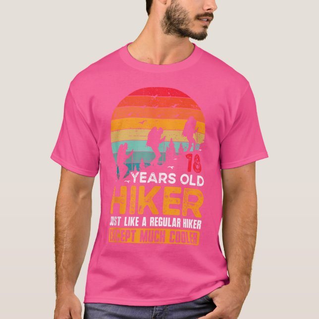 Camiseta Hiker Mountain, 18 Anos De Idade, 18 Anos, Andar L (Frente)