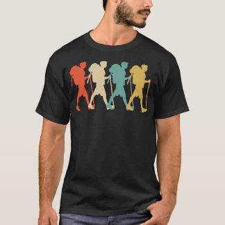 Camiseta Hiker Vintage Retro Art Hiking Camping T Shirt Gif