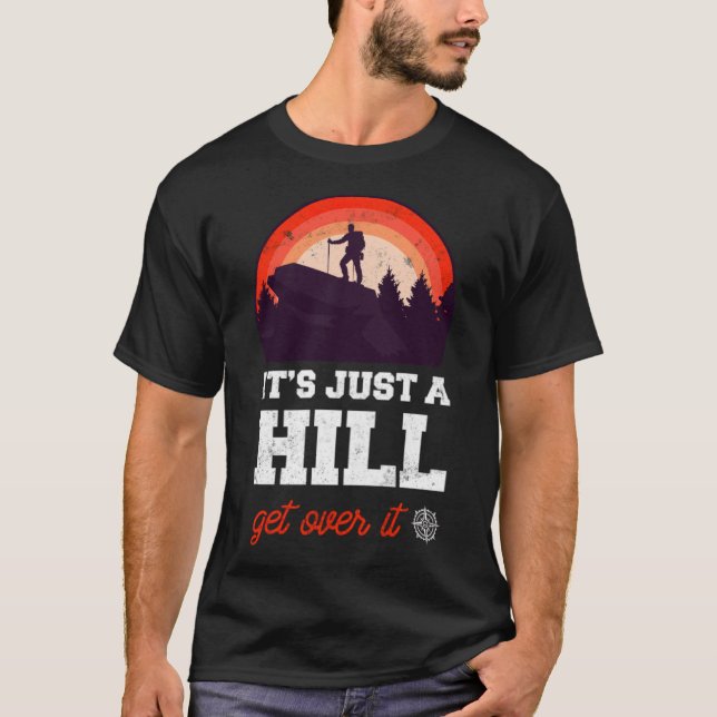 Camiseta Hiking Mountain black tshirt  (Frente)