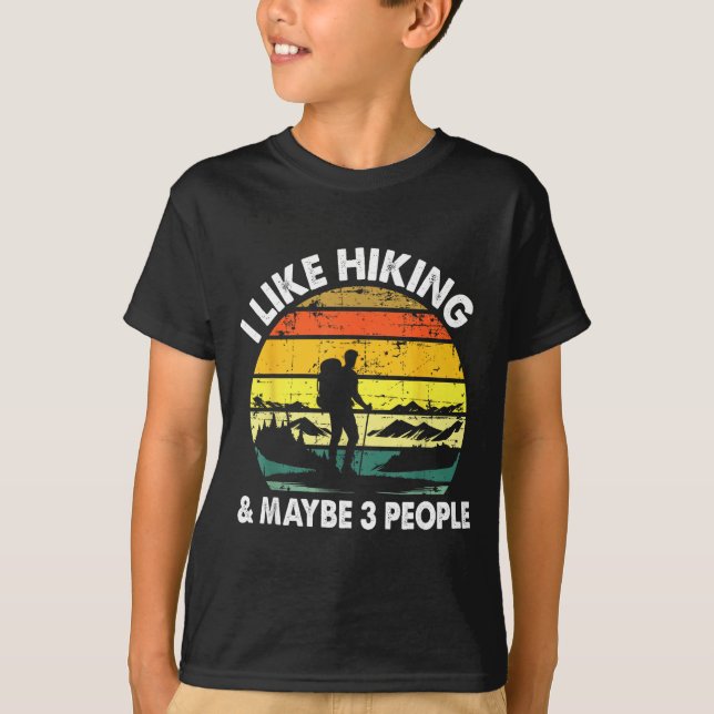 Camiseta Hiking Tee For Men Women Outdoorsy Hiker Hiking  (Frente)