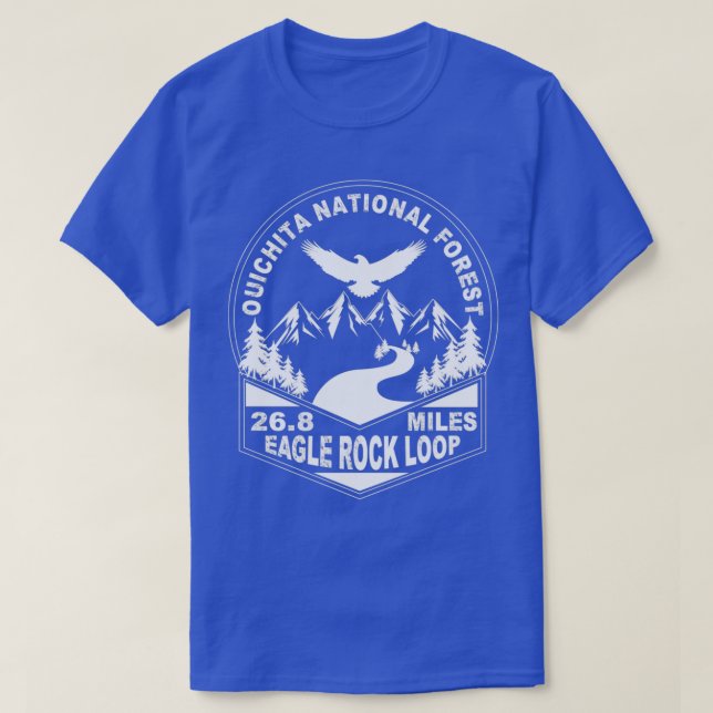 Camiseta Hiking Trail Eagle Rock Loop Ouachita National For (Frente do Design)