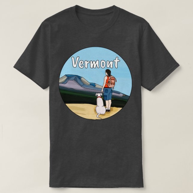 Camiseta Hiking Vermont (Frente do Design)
