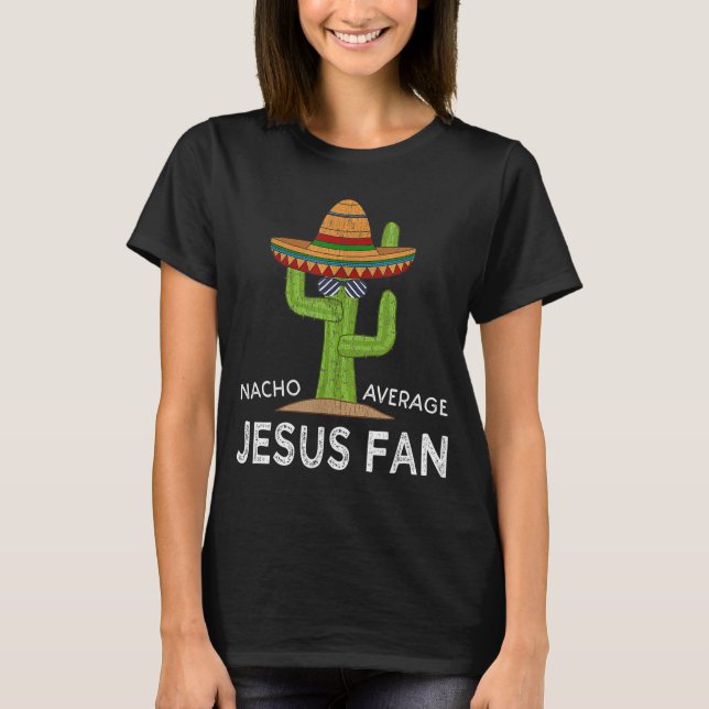 Camiseta Hilariant Meme Divertido Dizendo Fã de Jesus Engra (Frente)