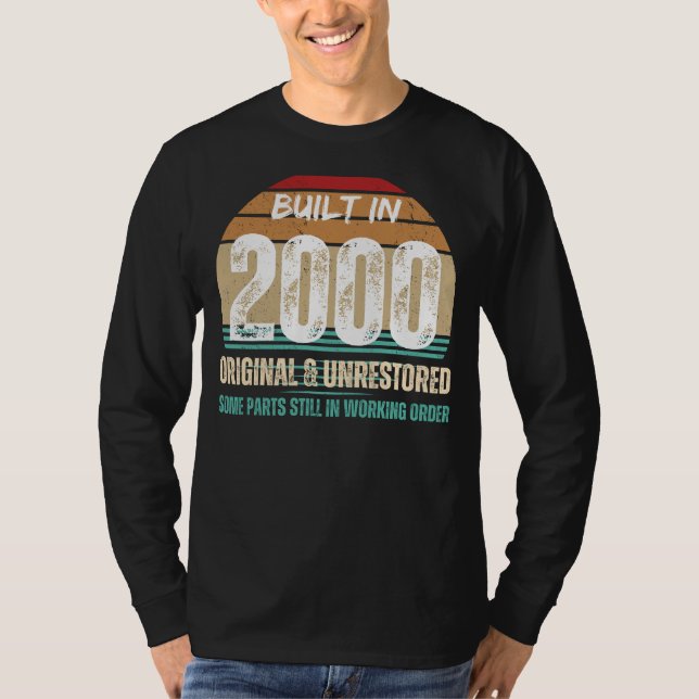 Camiseta Hilaridade Y2K: 2000 Original e Chá Não Restaurado (Frente)