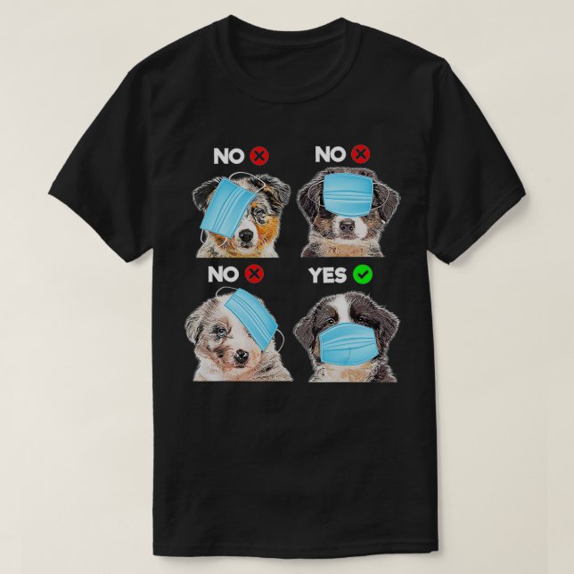 Camiseta Hilarious Aussie Shepherd Gifts Engraçado Australi (Frente do Design)