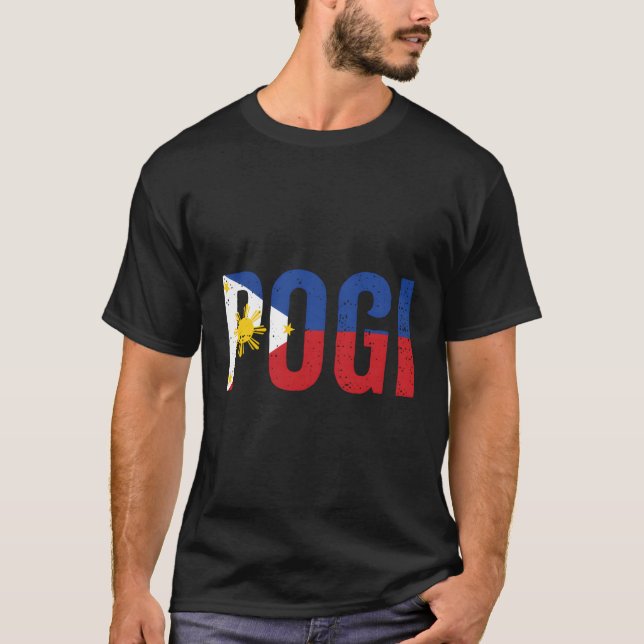 Camiseta Hilarious Pogi Statet Na Philipe Flag (Frente)